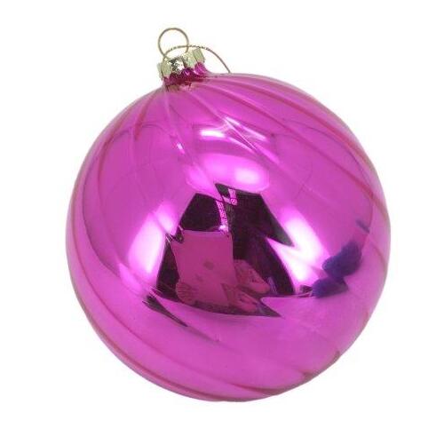 Shiny Magenta Ball Hanging 10cm