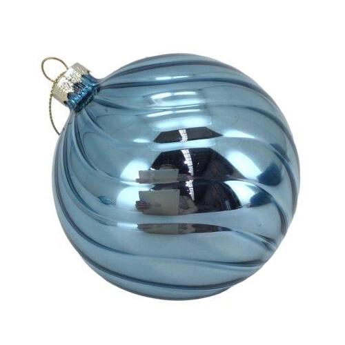 Shiny Blue Ball Hanging 10cm