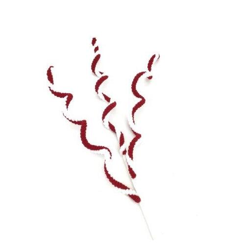 Red White Swirl Spray 65cm