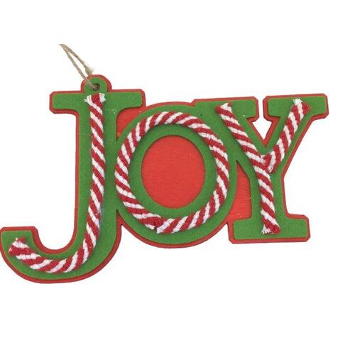 Red Green White Joy Hanging 13cm