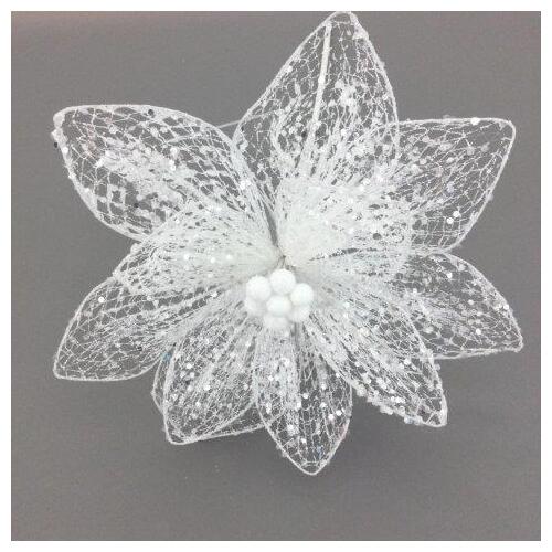 Sheer White Flower 25cm