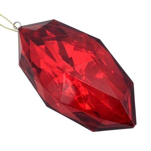 Red Marquise Cut Ornament 13cm