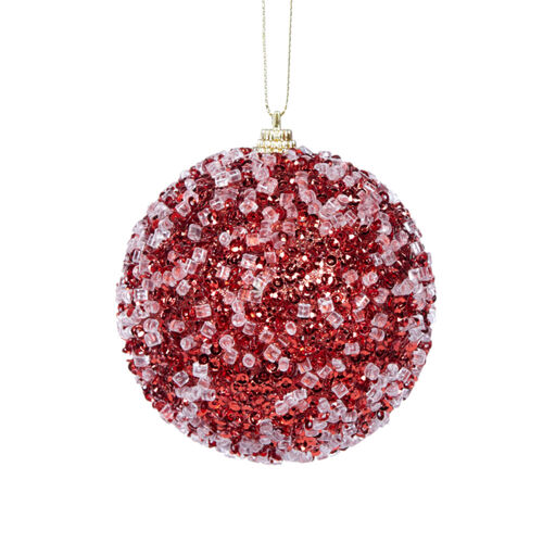 Red Crystals Bauble 8cm
