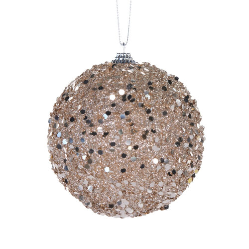 Champagne Sparkles Bauble 10cm