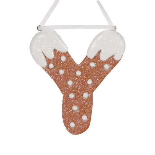 Gingerbread Alphabet - Letter Y 12cm