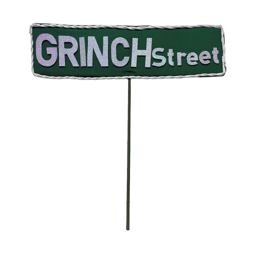 Christmas Green Street Sign