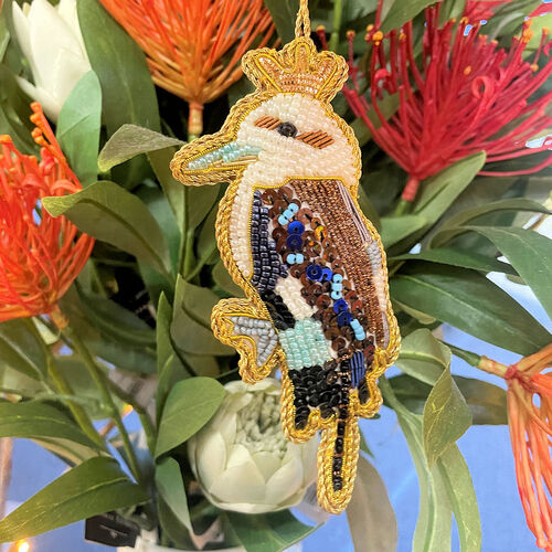 Kookaburra Sequin Hanging Decoration 13cm