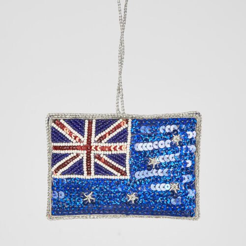 Aussie Flag Forever! Sequin Hanging Decoration 11cm