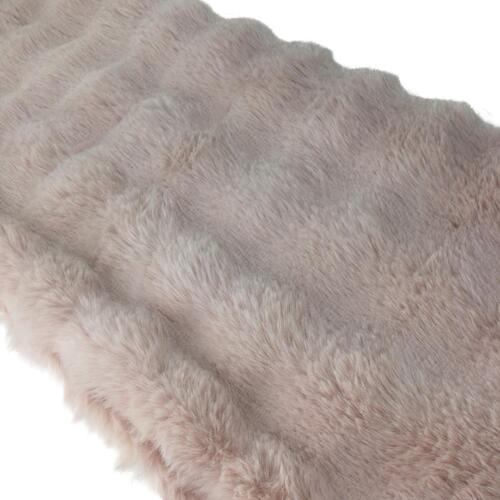 Dusty Pink Faux Fur Table Runner 180cm