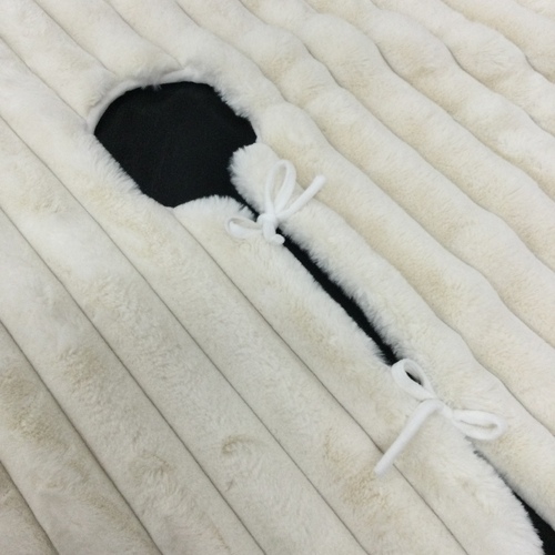 Ivory Ribbed Faux Fur Tree Skirt 150cm