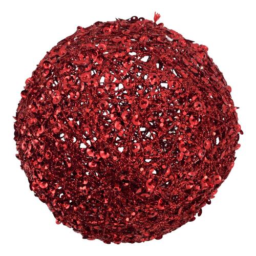 Red Glitter Ball 20cm