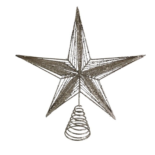 Champagne Star Tree Topper 35cm