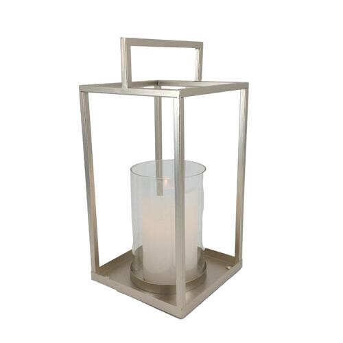 Champagne Metal Lantern 31cm