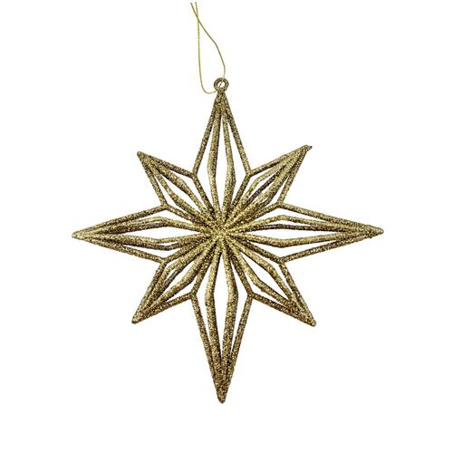 Gold Starburst Hanging 17cm