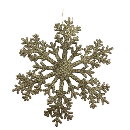 Gold Snowflake Hanging 15cm
