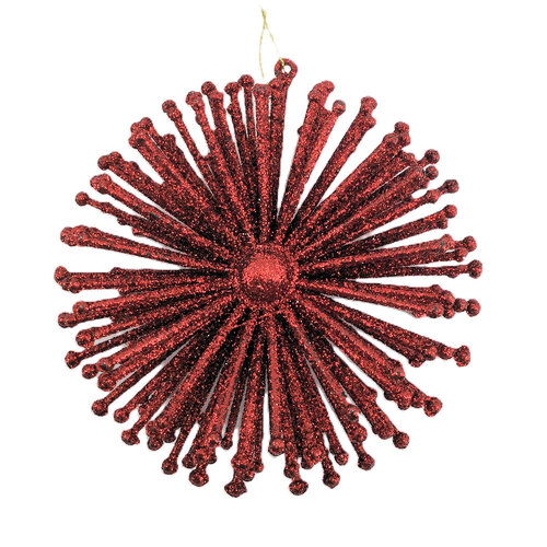 Red Firework Hanging 11cm