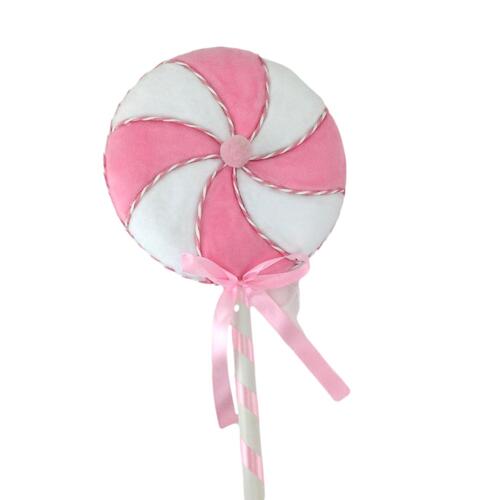 Pink White Lollypop 17cm