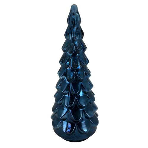 Glass Navy Tree 55cm