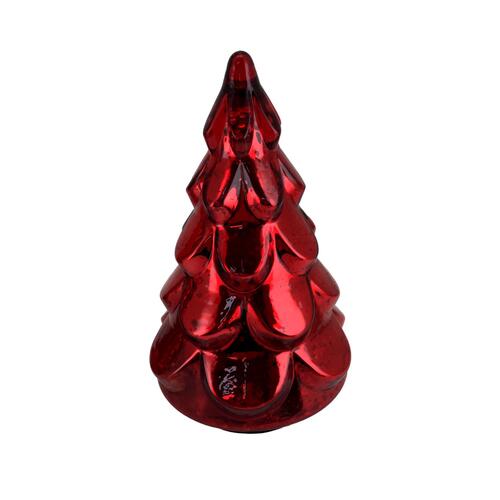 Glass Red Tree 27cm