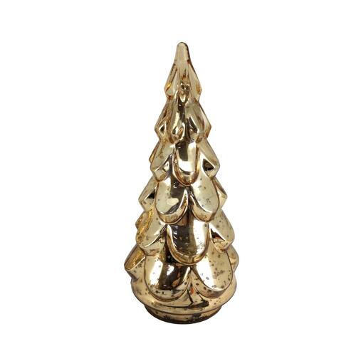 Glass Gold Tree 36cm