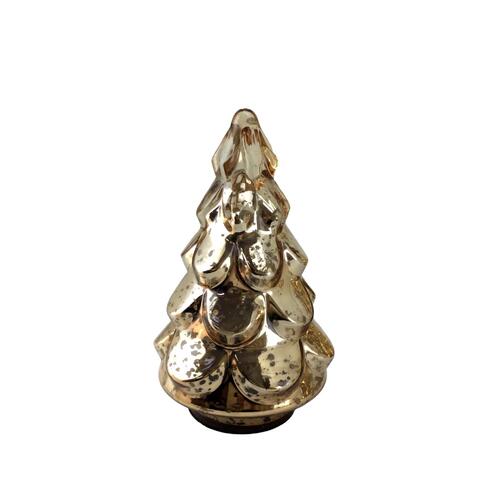 Glass Gold Tree 27cm
