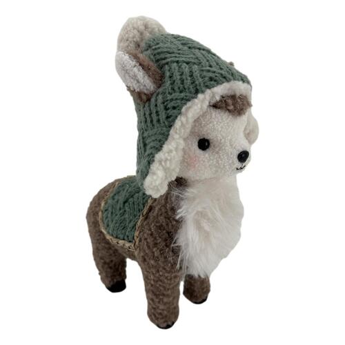 Medium Llama Sage Natural 37cm