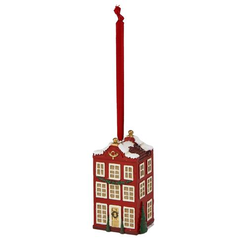 Red Post Office Hanging 9cm