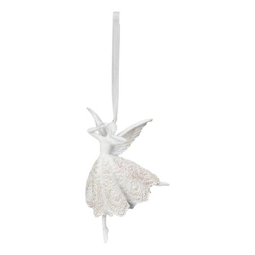 Cream Angel Hanging Right 13cm