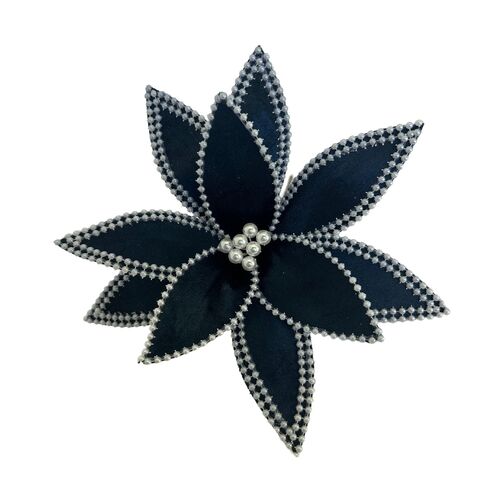 Midnight Blue Poinsettia 32cm