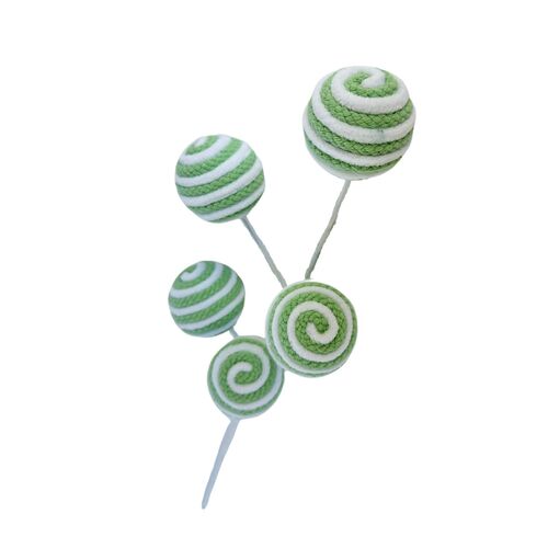 Mint White Fabric Ball Spray 50cm