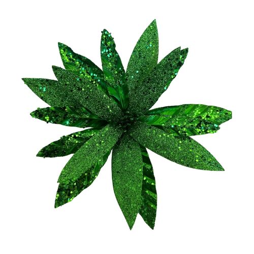 Green Poinsettia 34cm