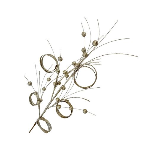 Champagne Swirl Ball Spray 76cm