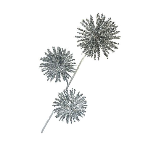 Silver 3 Burst Balls Spray 60cm