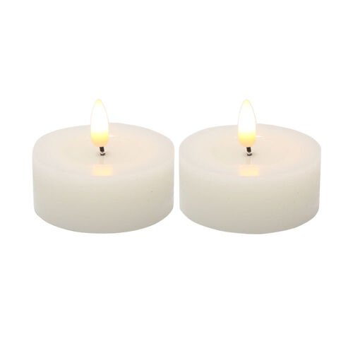 Flash LED Tealight Large 6cm Set of 2
