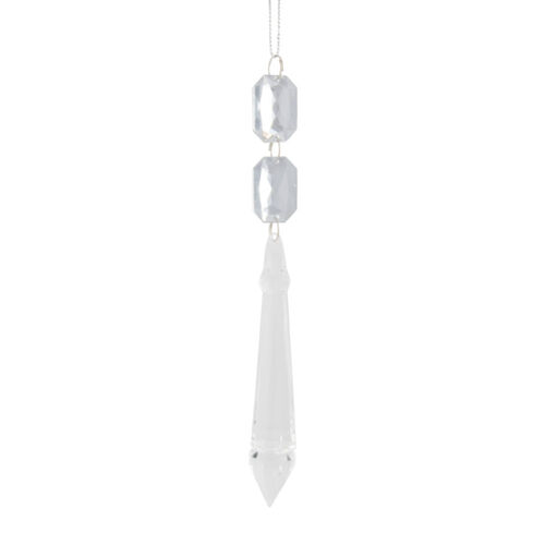 Jewel Drop Narrow Silver Hanging 18cm