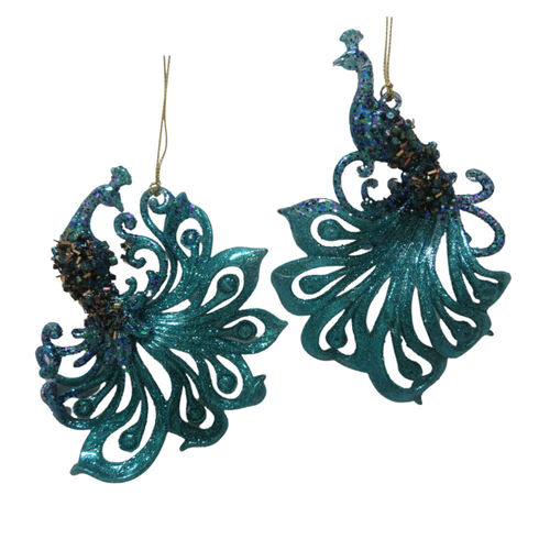 Peacock Plume Hanging 15cm