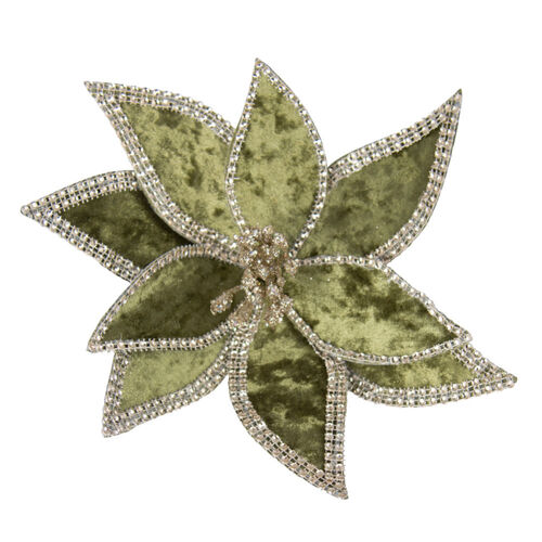 Braid Edge Poinsettia Sage 23cm