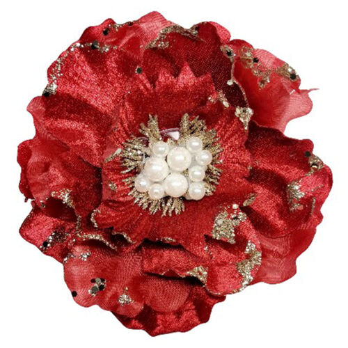 Velvet Silk Magnolia Red 16cm