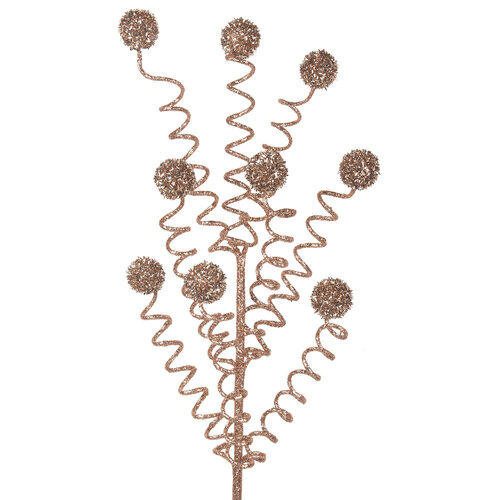 Balls onSwirls Pick Champagne Glitter 63cm