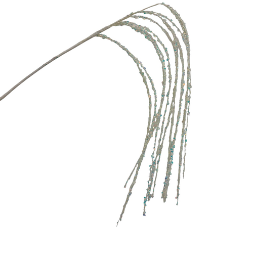 White Sequin Hanging Tree Pick 106cm