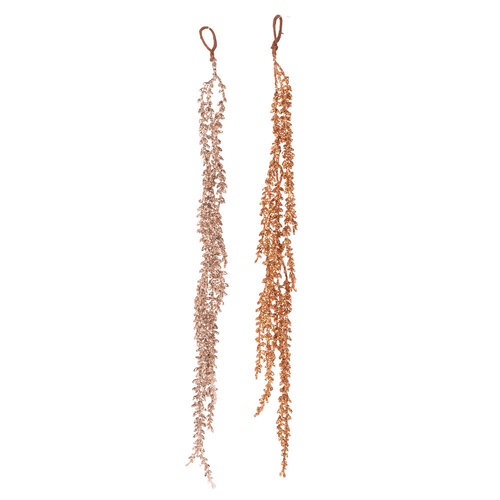 Copper & Champagne Glitter & Sequin Drop 1pc 60cm