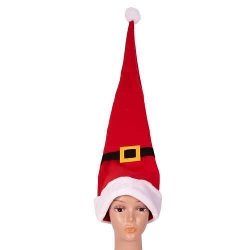 Long Santa Hat w. Buckle 83cm