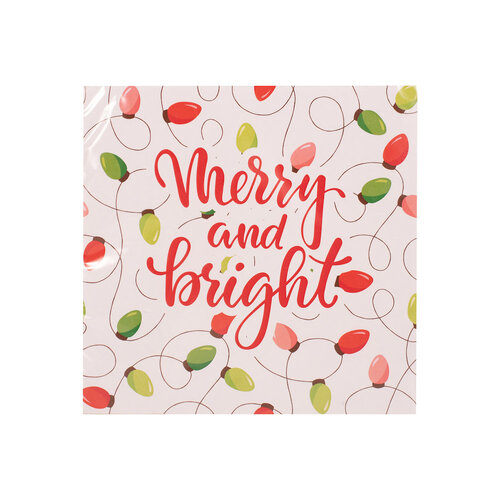 Merry & Bright Napkins 25pk 2Ply 33cm