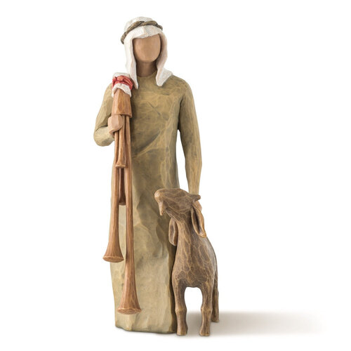 Willow Tree - Zampognaro, Shepherd with Bagpipe 23cm