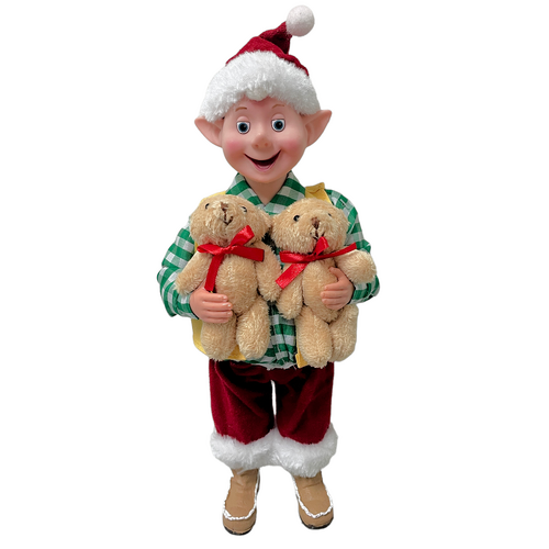 Standing Elf Teddies 30cm