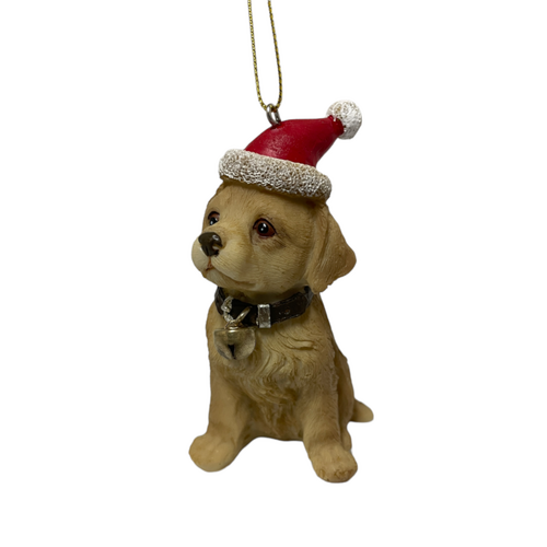 Christmas Labrador Retriever Golden 10cm