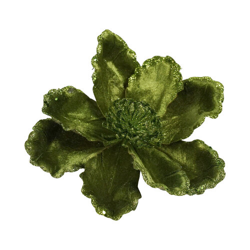 Magnolia Sage Glitter Edge 6.5cm