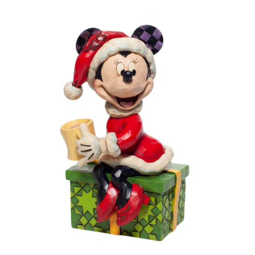 Santa Minnie with Hot Chocolate 15cm