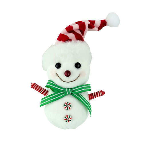 Candy Mint Hanging Snowman 16cm