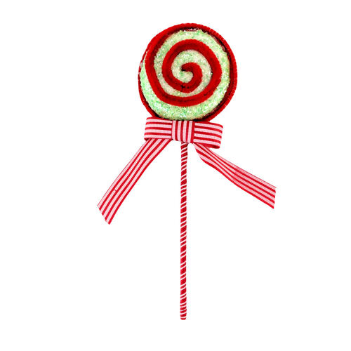 Candy Mint Swirl Lollypop 20cm